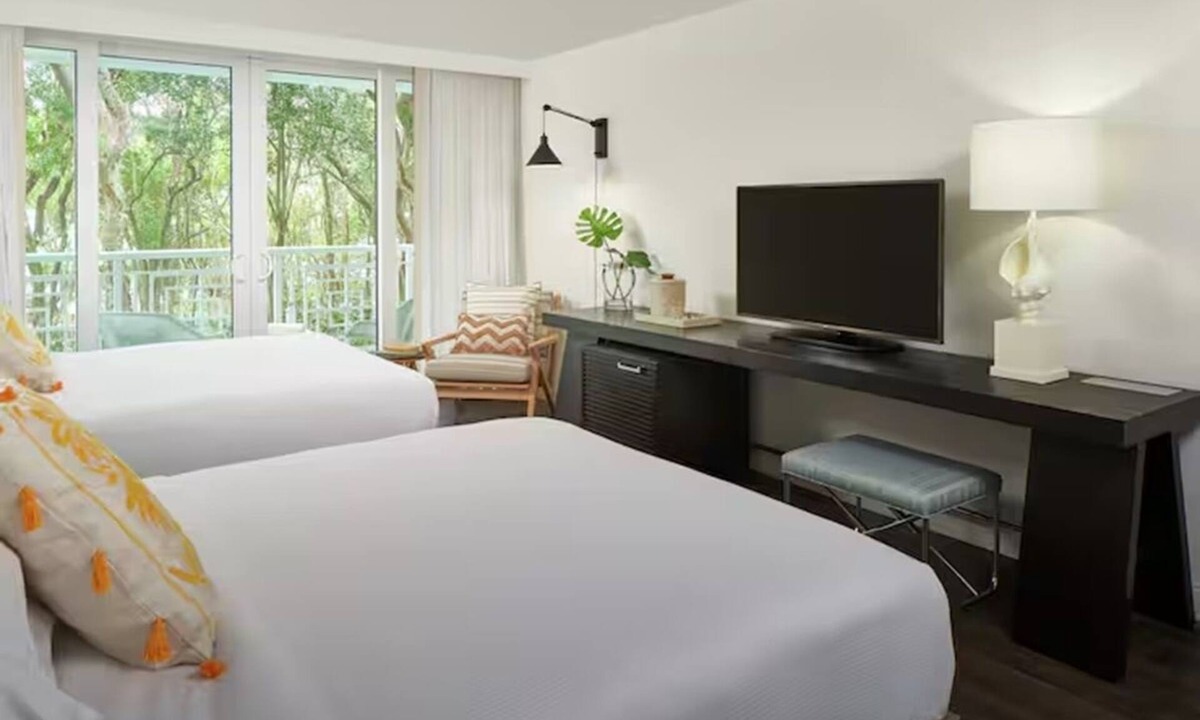 Rock Harbor Resort | 2 Spacious Resort Room Featuring 2 Queens and Lush
