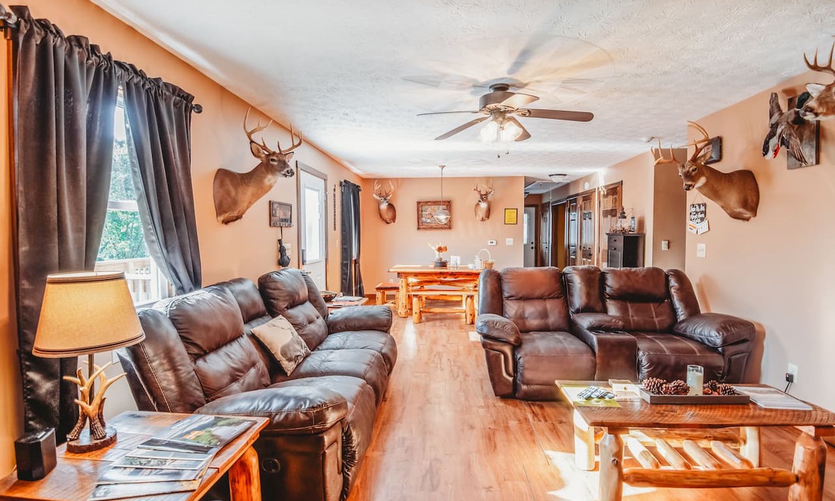 Shoals House | 2BR-1B. Fire Pit With Stunning River View. Minutes From Downtown Huntington.