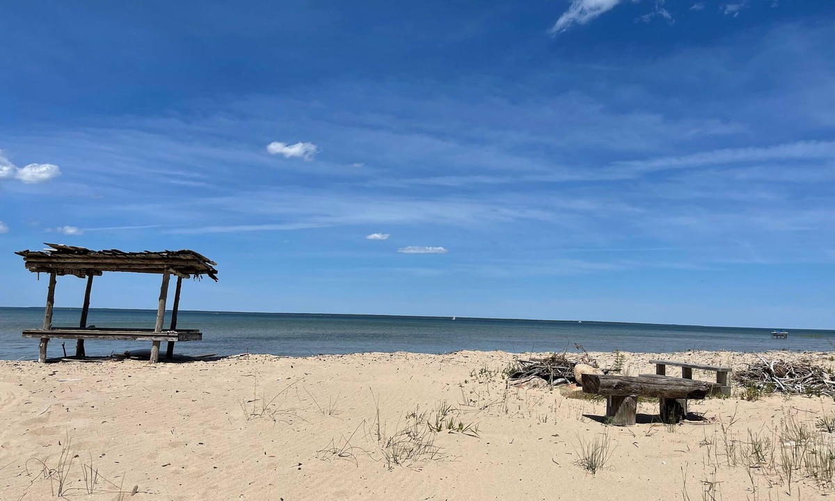 Cheboygan House | 4+ acres with 100 feet of sugar sand beach on Lake Huron