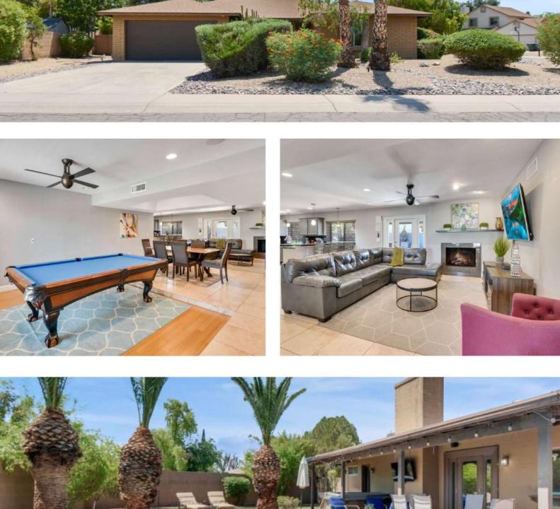 Trails North House | 4 bdr, Two Master suite, billiards & desert oasis pool