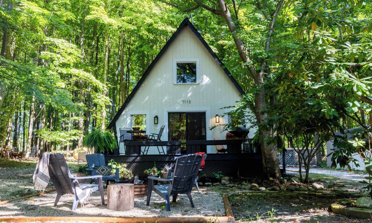 South Haven House | A-Frame Beauty Steps from Lake Michigan!
