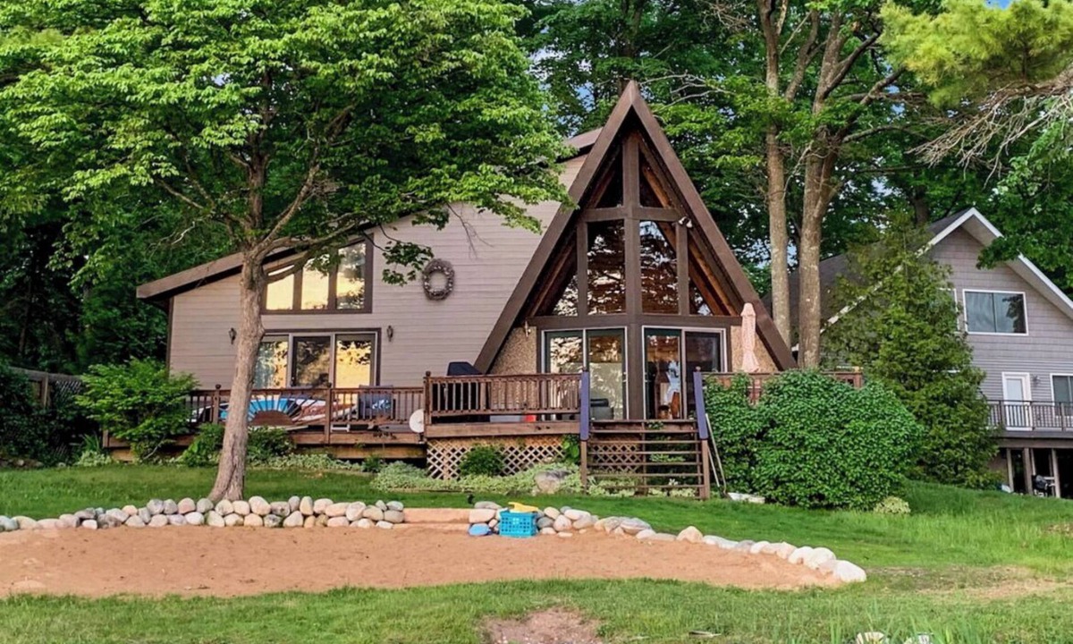 Parrott Point Ski Chalet | "A Frame of Mind" on Mullett Lake