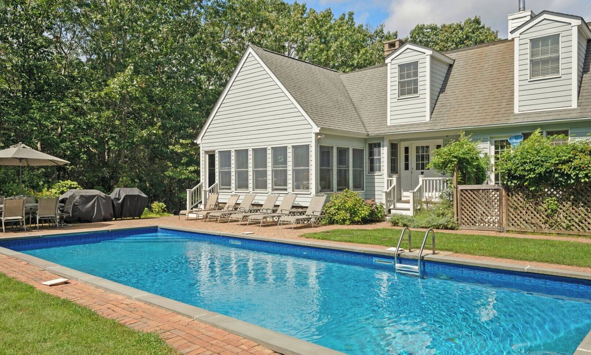 Noyack House | Acre of Landscaped Grounds, Eat-In Kitchen with Fireplace, Entertainment.