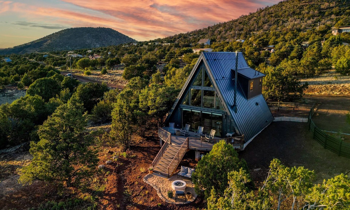 Williams Cabin | Aframe Grand Canyon - Views - Fenced - Modern