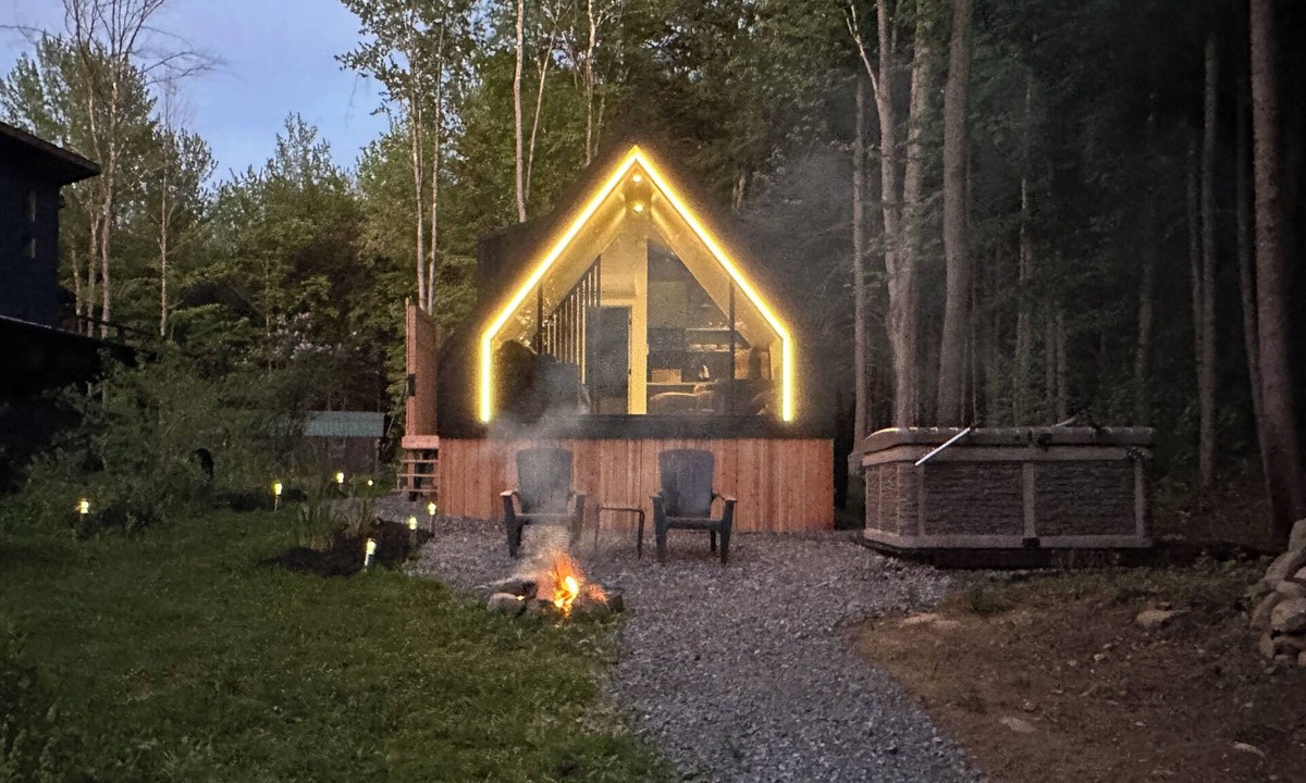 Greenfield Center Cabin | Aframe tiny home in the forest