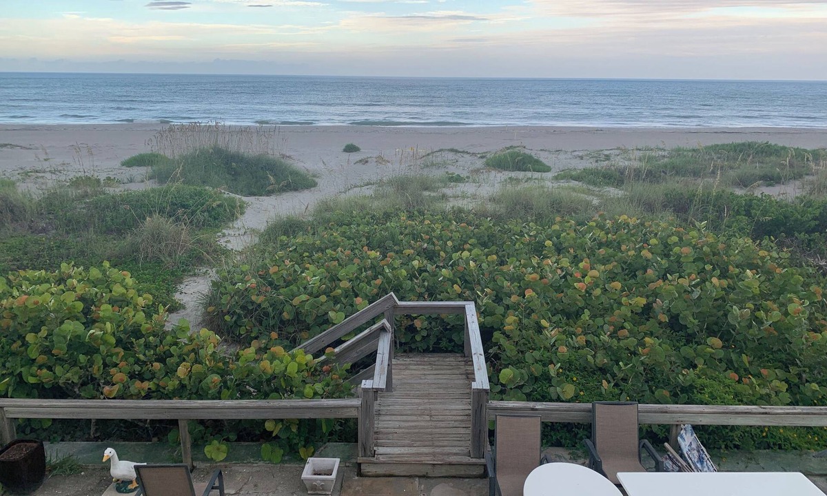 Cocoa Beach Condo | Beach Condo - Less than 75 steps from door to sand!