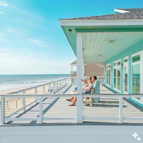 Galveston County House | Beachfront Panoramic Gulf Views Close to Seawall