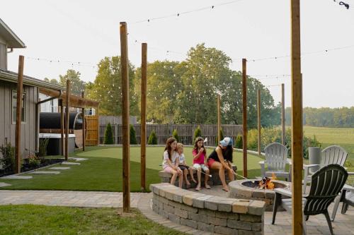 Berrien Springs House | Bluffview on the River with a hot tub sauna pool table and more