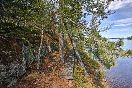 International Falls House | Boat Dock & Beach: Charming Stop Island Cabin