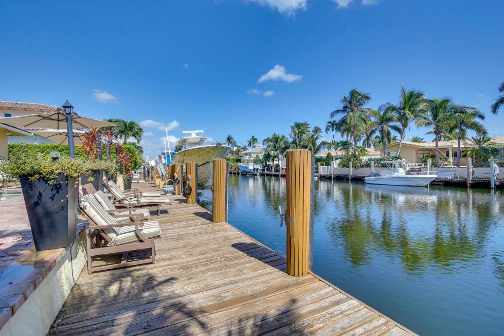 Lighthouse Point House | Canal Access & Pool: Lighthouse Point Getaway!