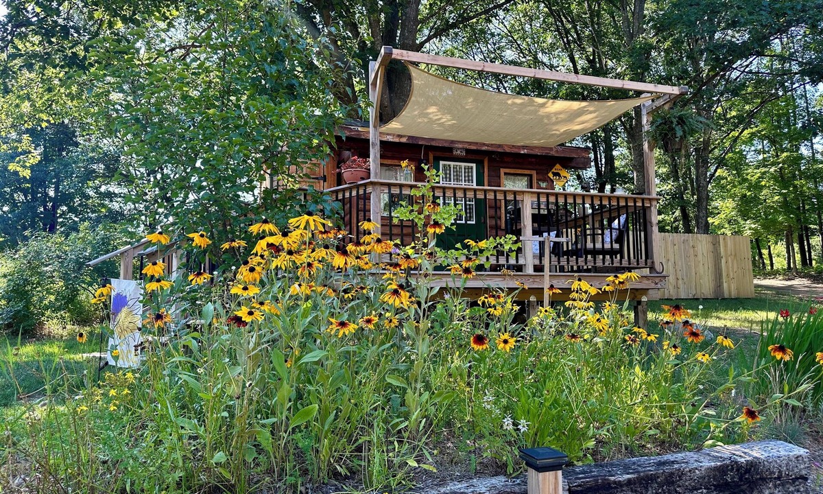 Inland Township Cabin | Cozy, quiet and comfortable real log cabin close to all the up north fun!
