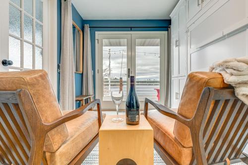 Lake Wissota Apartment | Dock, Deck & View: Lakefront Chippewa Falls Studio
