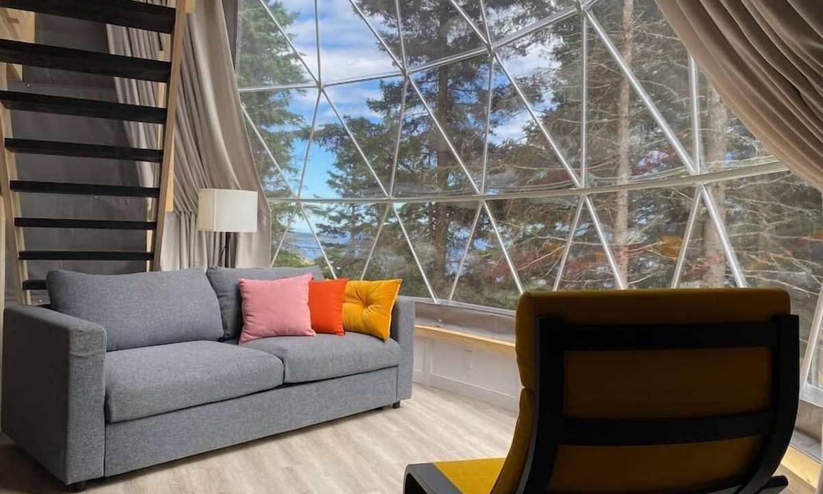 Perce Ski Chalet | Dome #6 ocean view at Domaine Renard