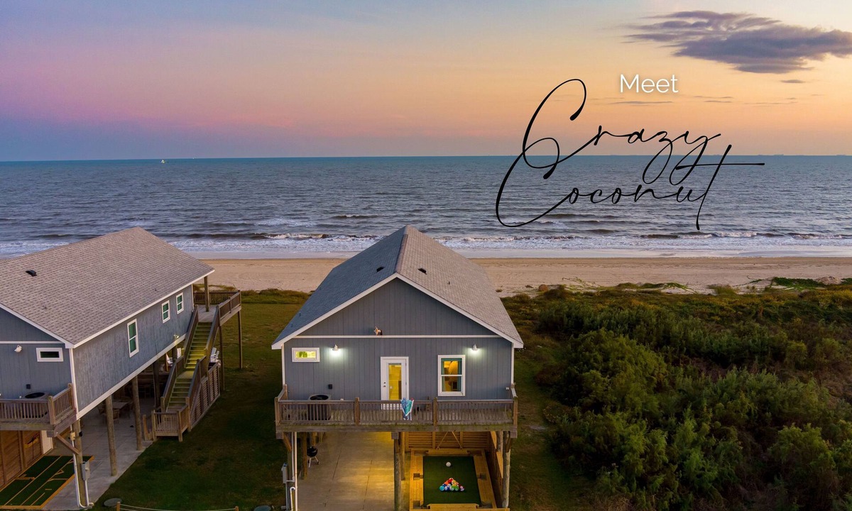 Port Bolivar House | Double Beachfront Bliss | 2 Side-by-Side Homes | 8BR | 2 Spas | Sleeps 20