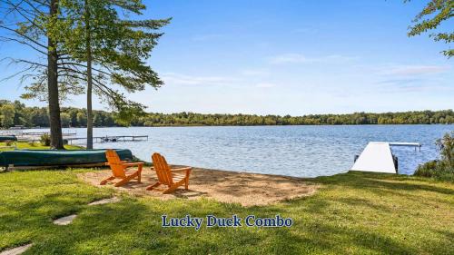 Kendall House | Dual Homes-Lucky Duck Lk Access w-Hot Tub-Hawks Haven Lakefront w-Big Yard Fire Pit