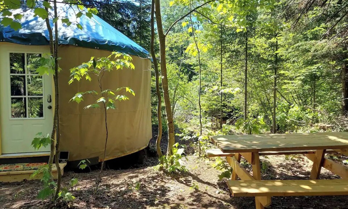 Paradise RV Rental | Great Lakes Yurt Camp: Bearadise Yurt