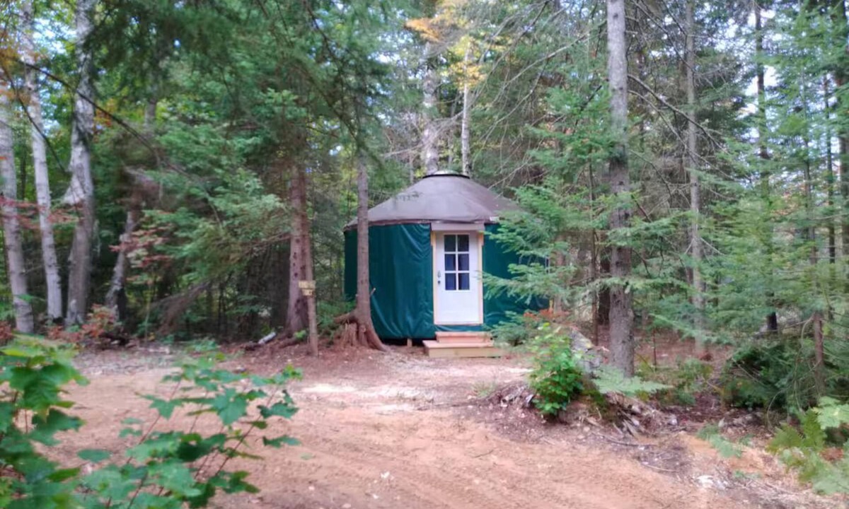 Paradise RV Rental | Great Lakes Yurt Camp: Kingfisher Yurt