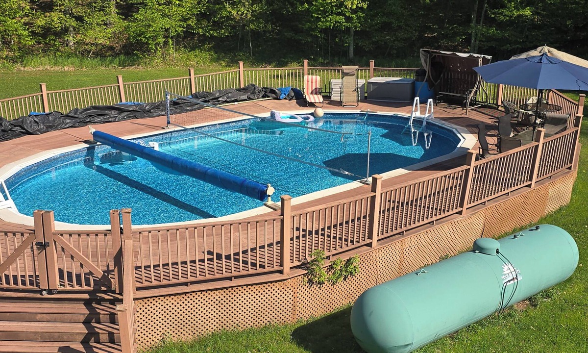Spooner Cabin | Heated Swimming Pool, 3-Bedroom 2-Bath Lake Home, AC, WiFi, Dock Access, Spooner