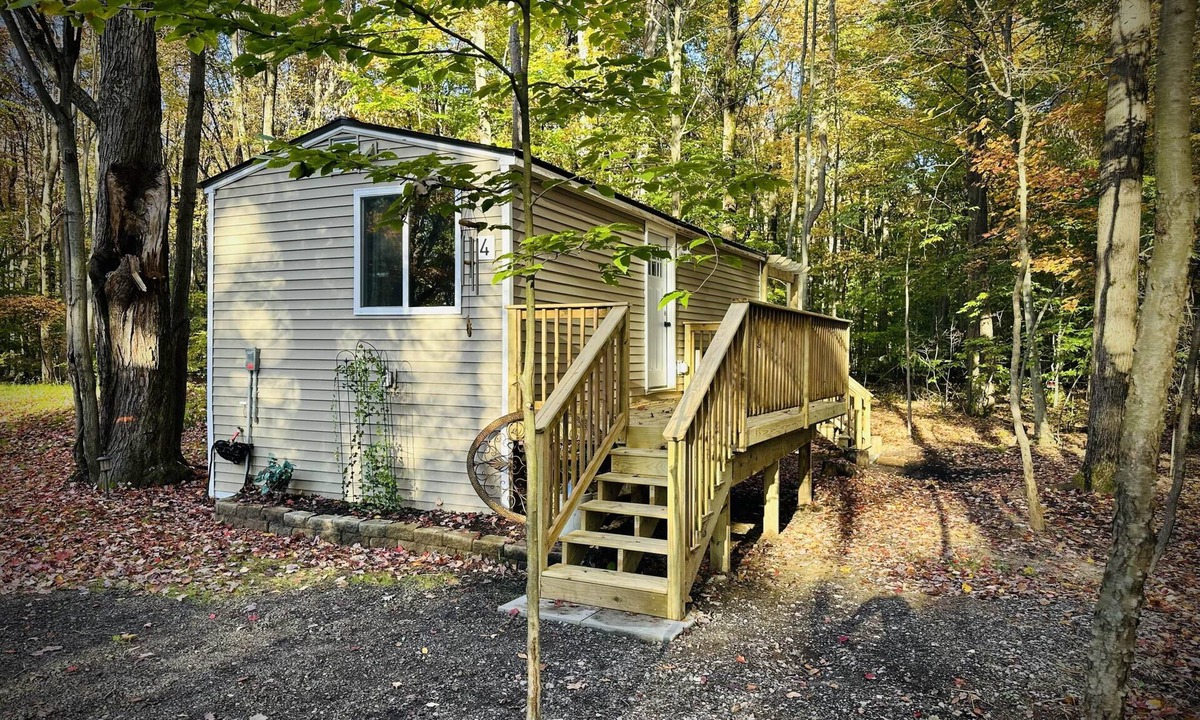 Birch Run Township Cabin | Hidden Oaks Cabin Resort | Boho Cabin | Unit 4