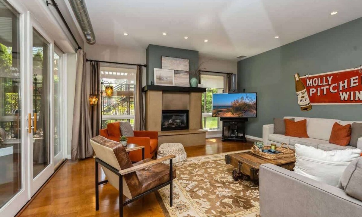 Shorewood-Tower Hills-Harbert Condo | Juniper Presents: The Vineyard Loft - Cool Harbert Loft Near Beach with Fire Pit