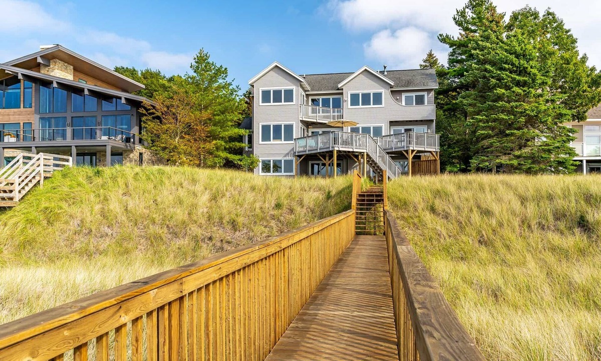 Port Sheldon House | Large Home w/Breathtaking Lake Michigan Views, Beach