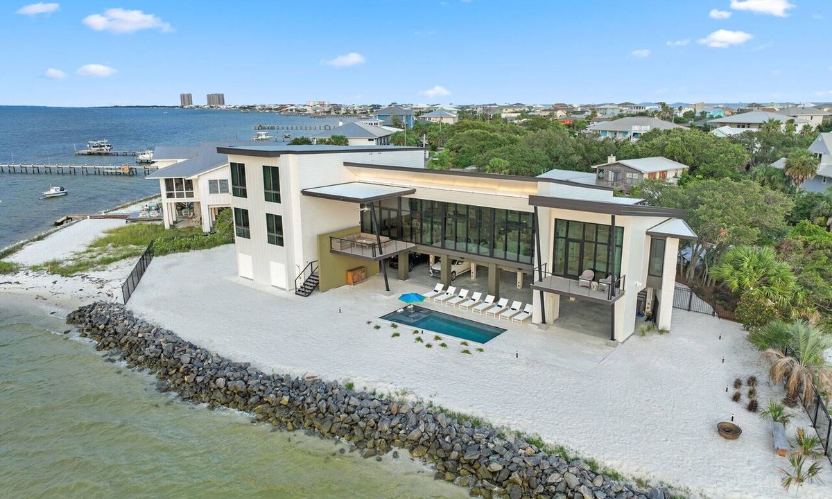 Pensacola Beach House | Luxury Waterfront 6 Bedroom. 6.5 Bath Home with Private Pool!