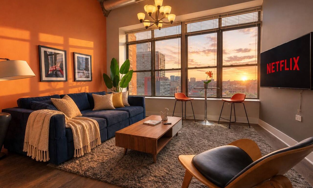 Near South Side Hotel | McCormick South Loop 2BR Suite Near Soldier Field & Museum Campus