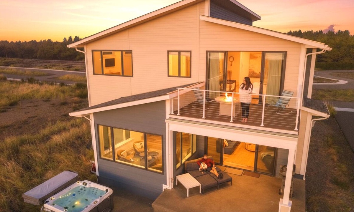 Westport Cabin | Oceanfront Luxe Hot Tub Sleeps 14