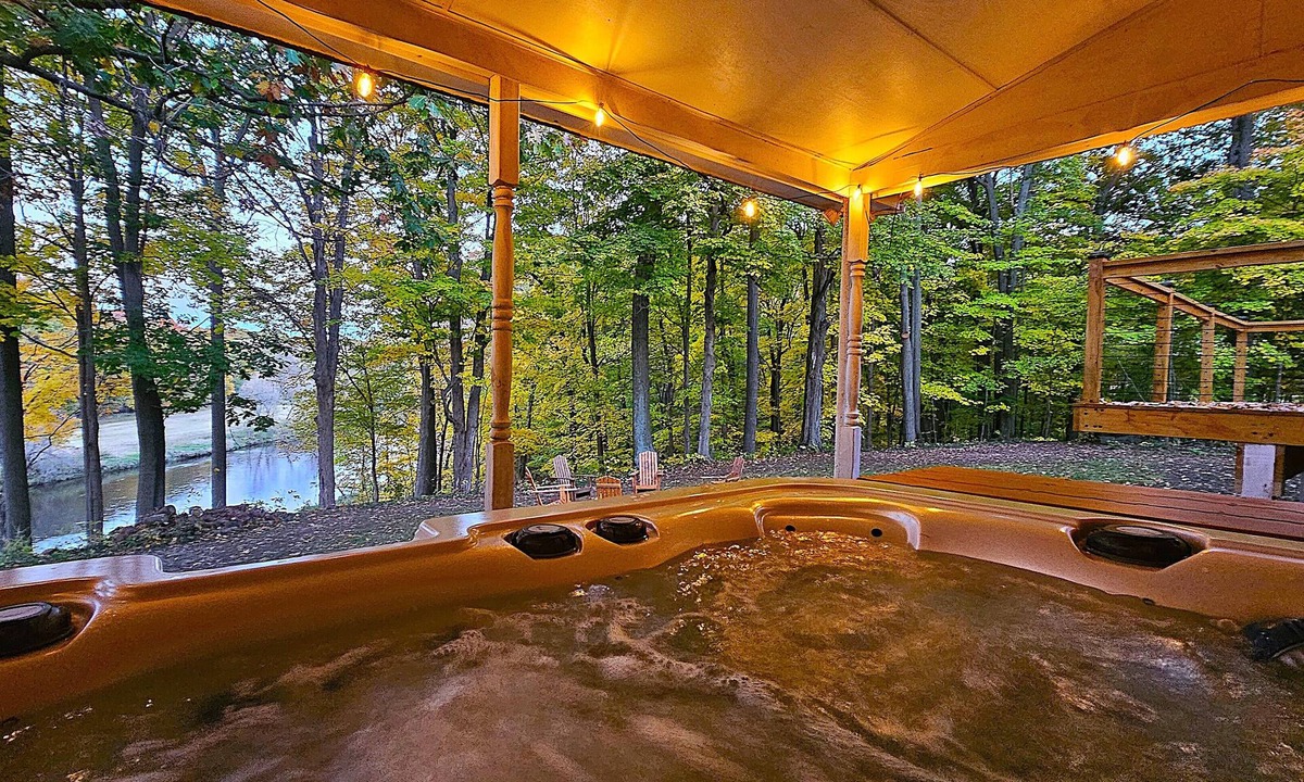 Owosso House | Riverside Retreat - Hot Tub, Fire Pit, River Views