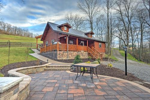 Dundee House | Rustic Dundee Log Cabin w/Hot Tub & Forest Views!