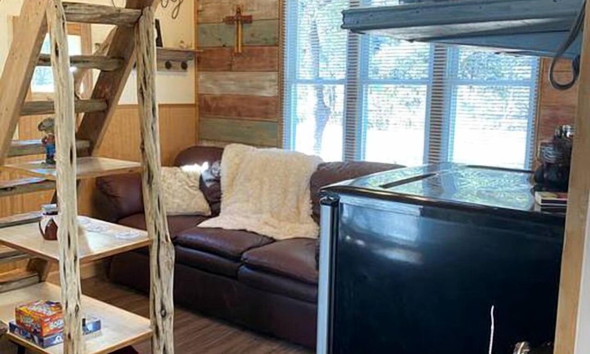 Marble Falls Cabin | Rustic Texas Hill Country Vacation Rental with a Fire Pit