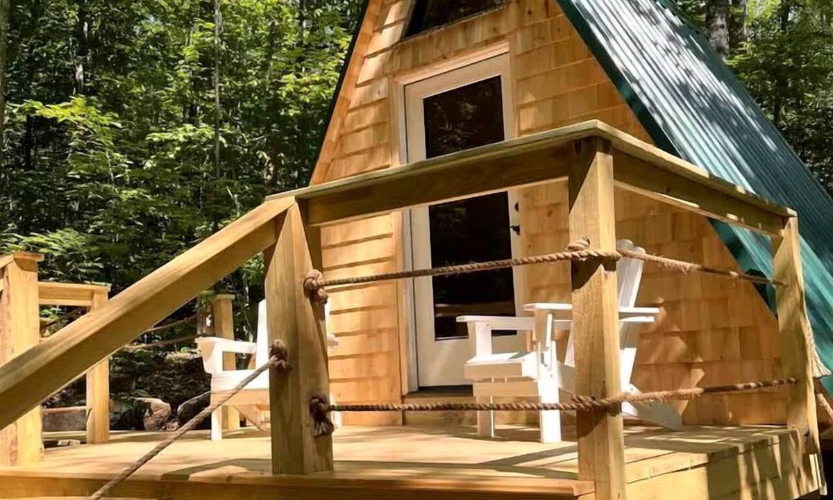 Stoneham Cabin | Scenic Off-Grid A-Frame with Private Fire Pit near White Mountain National Forest, Stoneham, Maine