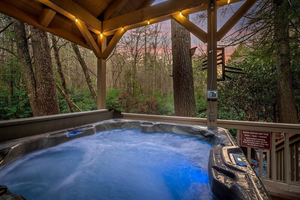 Cashiers Cabin | Secluded Riverfront Cabin with Hot Tub, Sauna & Private Trails near Cashiers, North Carolina