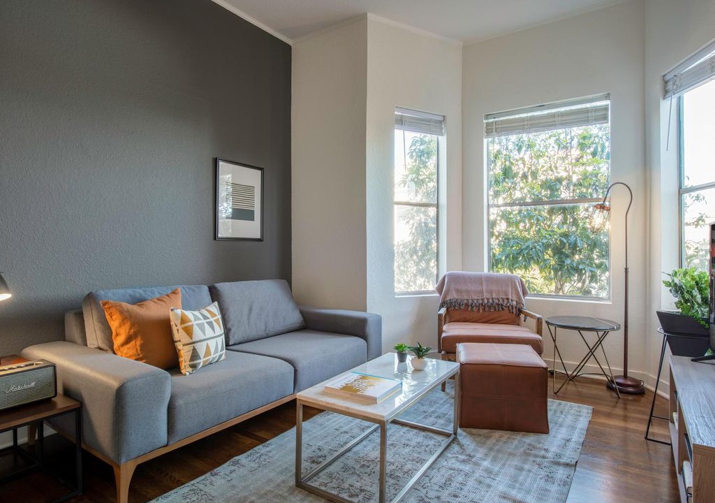 Mission District Apartment | Sharp Mission Dolores 1BR w/ W/D, walk to Muni, BART, Park by Blueground