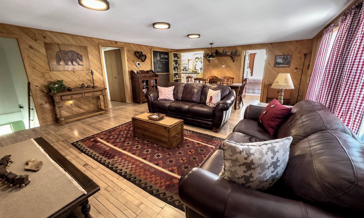 Calumet House | Spacious home with charming lodge feel – In town, one block from trails!
