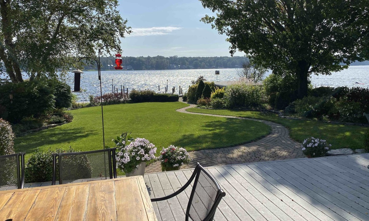 Pentwater House | Spectacular Sunset Lake House w/Dock And Enchanting Views