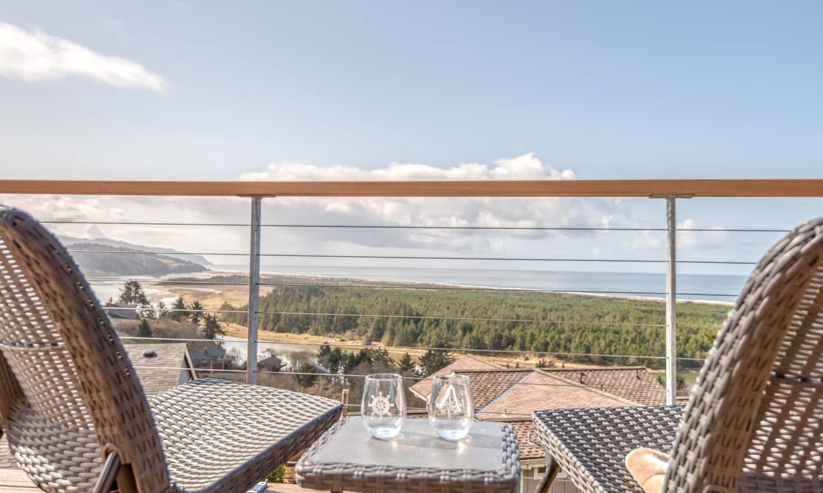 Pacific City House | Summit Lighthouse - Meredith Lodging, Ocean Views, Pacific City Hillside Haven