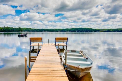 Harshaw House | Waterfront Wisconsin Cabin: Private Dock, Fire Pit