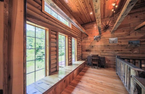 Mars Hill House | 2 Cabins on Private Pond Sleeps 30 Sauna Hot Tub