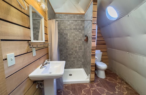 Sutton Apartment | 2 queen Bed and Full Bath Glamping Dome on the River!