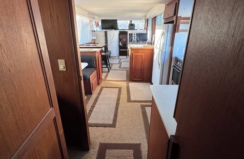 Anchor Bay Harbor Boat Rental | 3 Bedroom, 2 Bathroom, Stationary 60' [sixty ft] House Boat, Sleeps 6