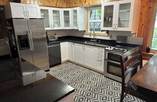 Lake Nebagamon Cabin | 6 bed lake home on 2 acres with 217 ft of lake shore. Boat rentals!
