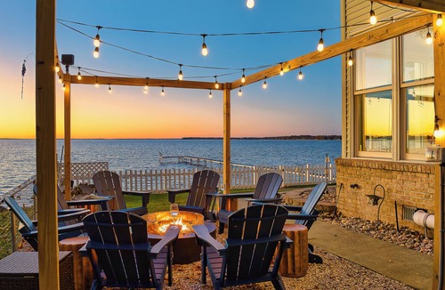Prudenville House | 6BR Houghton Lake House w/Indoor Pool, Hot Tub, and Golf Simulator - Sleeps 24