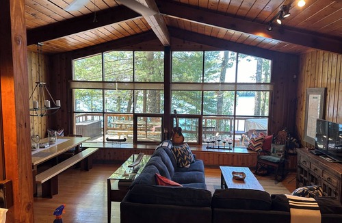Iron River Cabin | 7 acre private retreat, cabin and bunk house, Rave, kayaks, paddleboat, pontoon