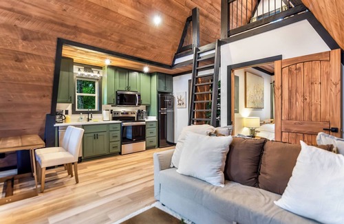 Foxfire Estates Cabin | A-Frame With Mountain Views, Hot Tub & Fire Pit
