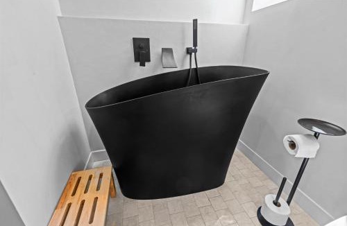 Beloit House | Aframe River Retreat, Sauna, Hot Tub, Workspace, New Build!