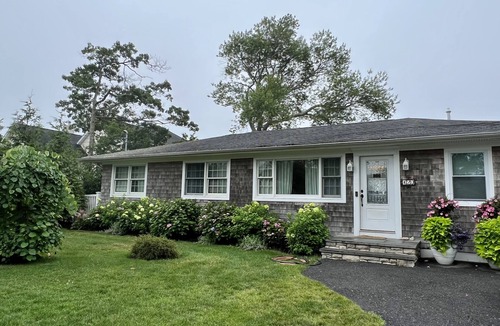 Moriches House | Bay front Hamptons home with direct sunsets and private dock with pontoon boat