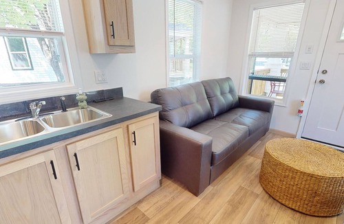 Chippewa Falls RV Rental | Beach Bungalow in family-friendly campground in Chippewa Falls, Wisconsin.