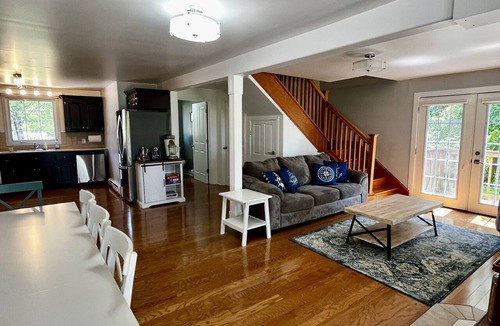 Marion Bridge House | Beachfront 4 bedroom home directly on the Mira River