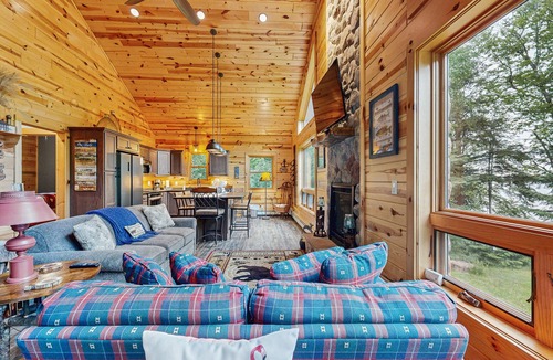 Presque Isle Cabin | Beacon Point | Lakeside cabin in Presque Isle with a firepit and water access